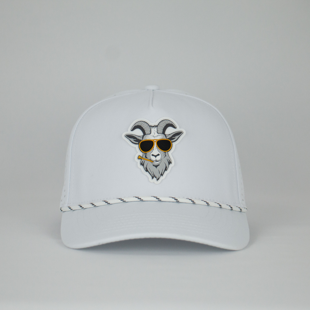 Doozie Golf Rope Hat - All White Performance Golf Hat