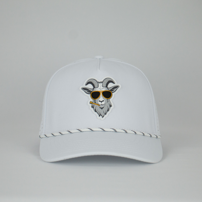Doozie Golf Rope Hat - All White Performance Golf Hat