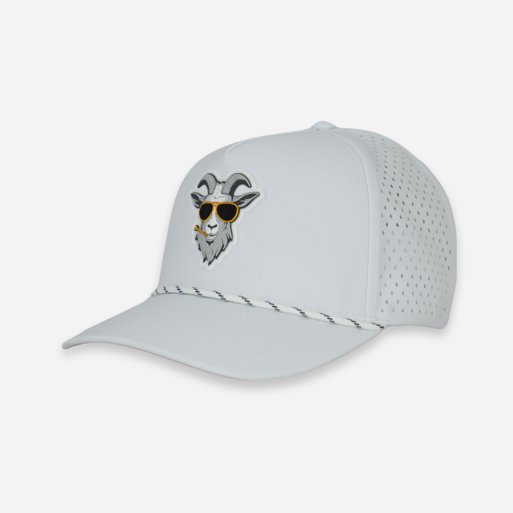 Doozie Golf Rope Hat - All White Performance Golf Hat